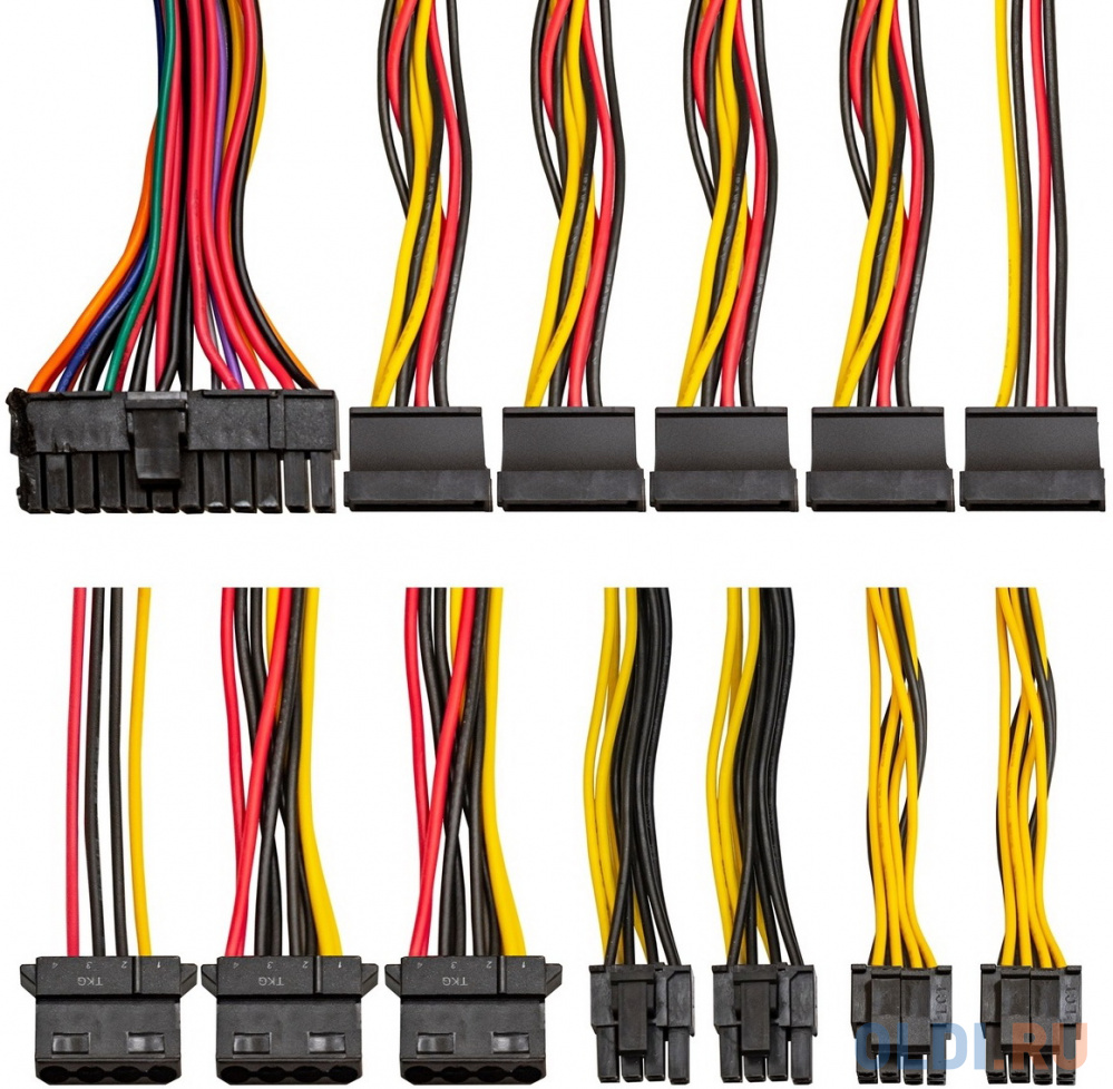 Блок питания 850W ExeGate UNS850 (ATX, 12cm fan, 24pin, 2x(4+4)pin, 2xPCI-E, 5xSATA, 3xIDE, кабель 220V в комплекте)