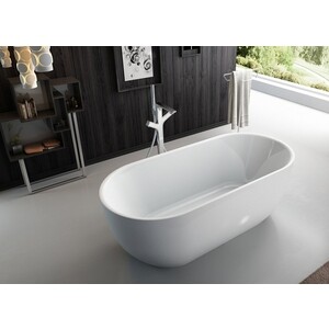 Акриловая ванна BelBagno 170x80 со смесителем, слив-перелив хром (BB70-1700-800, F7514100) в Москвe