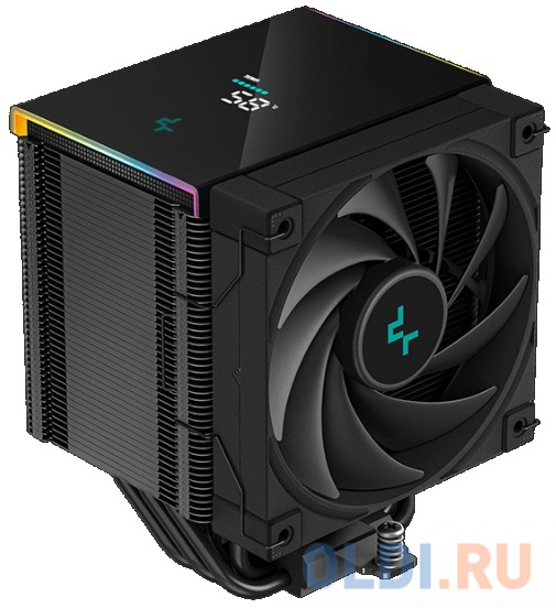 DEEPCOOL AK500 DIGITAL LGA20XX/1700/1200/115X/AM5/AM4 (9шт/кор, TDP 240W, PWM, Fan 120mm, 5 тепл. трубок, Copper Base, черный) RET