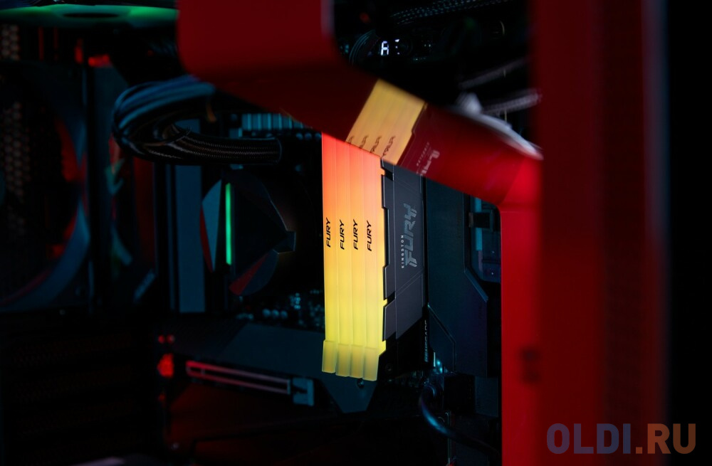 Память оперативная/ Kingston 16GB 3600MHz DDR4 CL16 DIMM (Kit of 2) FURY Renegade RGB