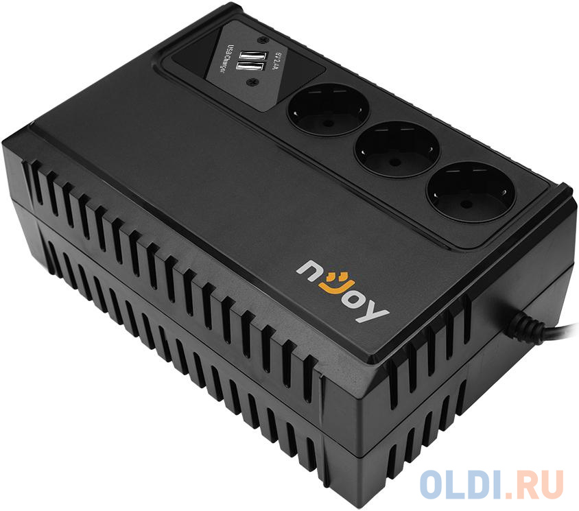 ИБП nJOY UPS 650VA Renton 650 USB (эфективная мощьность 360Вт, батарея 5 Ач, 3 евро розетки)