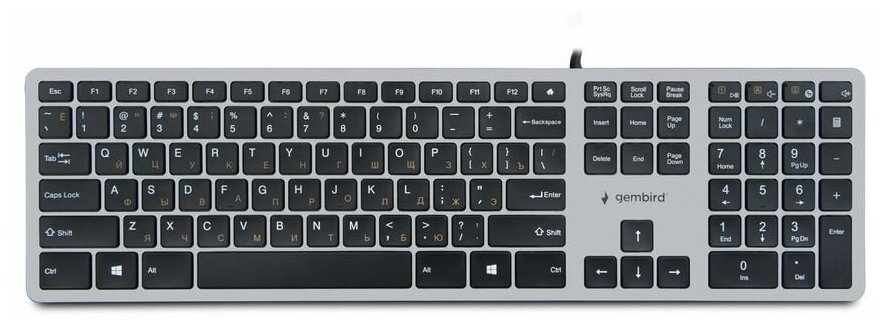 Клавиатура Gembird KB-8420 grey/black (KB-8420) в Москвe