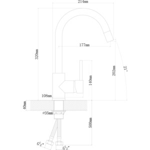 Кухонная мойка и смеситель Florentina Касси 780 антрацит Fs (20.230.E0780.302 + 313.01H.1123.302)