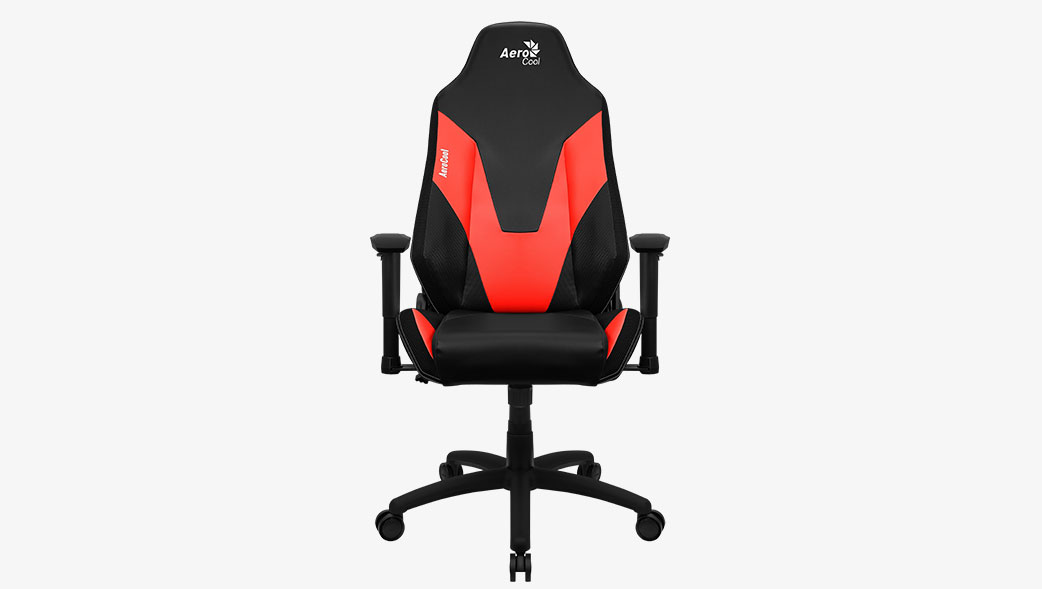 Кресло игровое AeroCool Admiral, красный/черный (4710562758238)