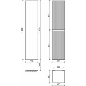 Пенал Sancos Snob T 35х165 Beige Soft (PSNT35CE) в Москвe