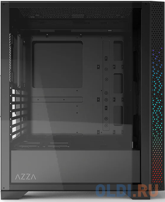 Корпус Azza Celesta F черный без БП ATX 5x120mm 5x140mm 2xUSB2.0 1xUSB3.0 audio bott PSU