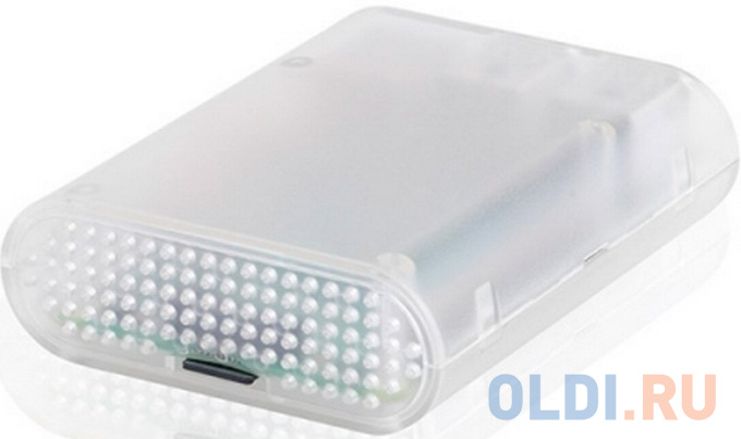 RA076   Корпус ACD Transparent ABS Plastic Injection Molding case with Stripe for Raspberry Pi 3 B (прозрачный, овальный на винтах)(RASP1795) (494149)