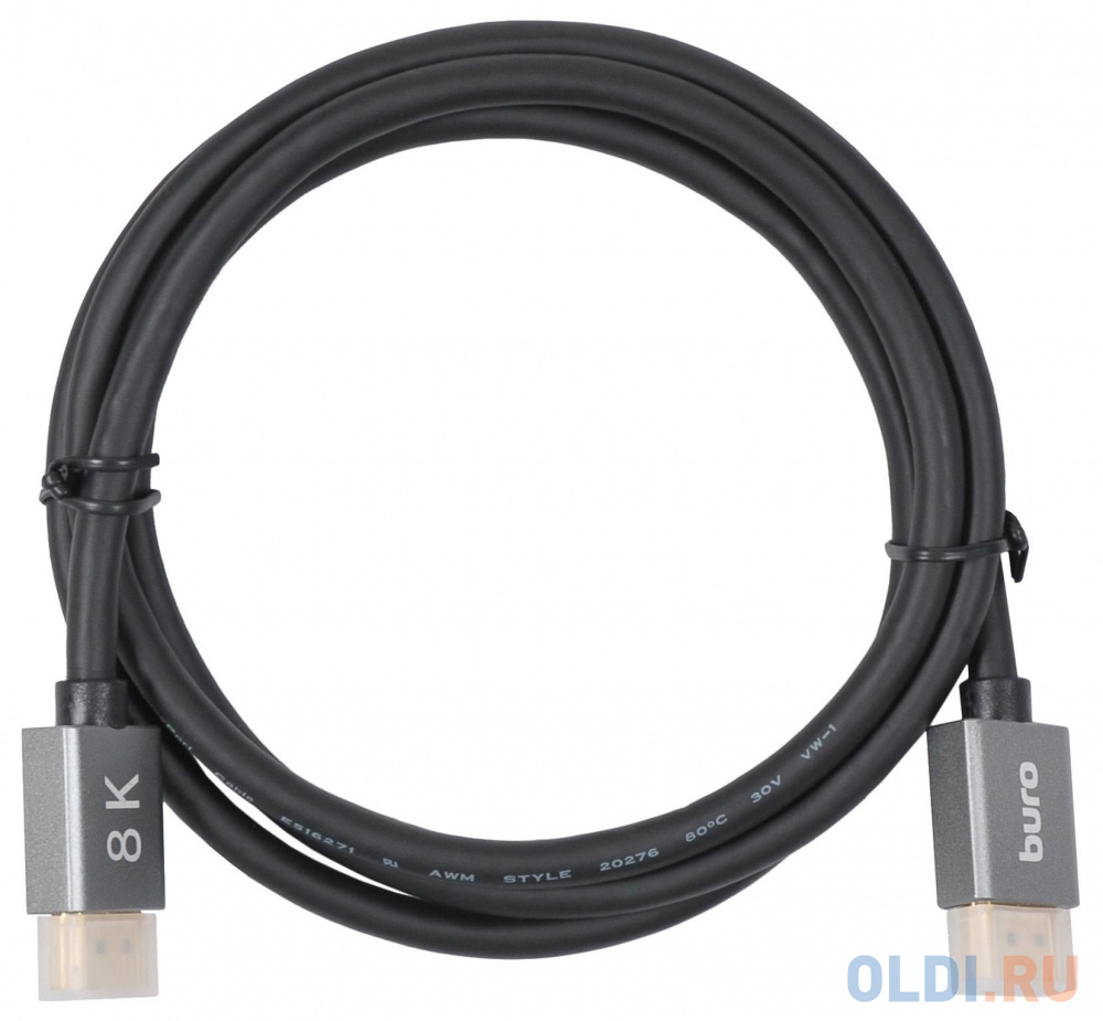 Кабель DisplayPort 1.5м Бюрократ BHP-DPP-1.4-1.5G круглый черный