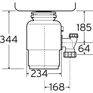 Измельчитель пищевых отходов InSinkErator Evolution 250 в Москвe