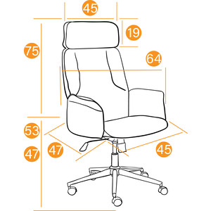 Кресло TetChair Charm ткань серый/серый F68/C27