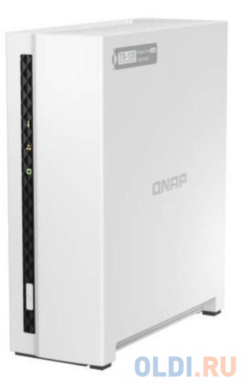 SMB QNAP TS-133 NAS 1 HDD tray. ARM 4-core Cortex-A55 1.8GHz, ram 2 GB (max), 1x1GbE, 1xUSB 2.0 port,1xUSB 3.2 Gen 1 в Москвe