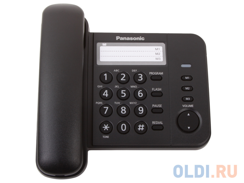 Телефон Panasonic KX-TS2352RUB Flash, Recall, Pause, Память 3, Wall mt. в Москвe