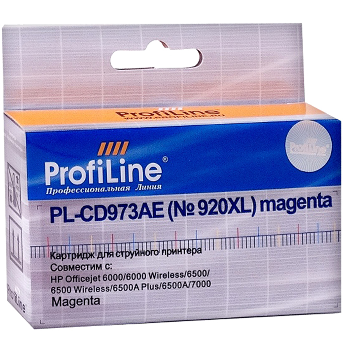 Картридж ProfiLine PL-CD973AE №920XL для officejet 6000/6500/7000, пурпурный