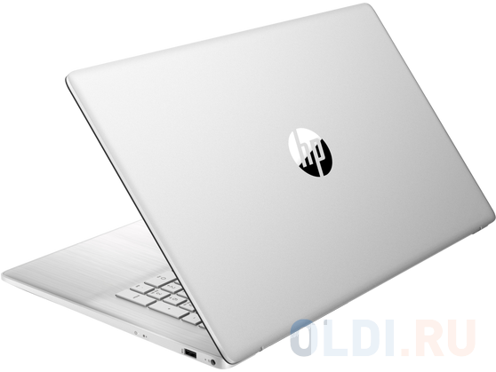 Ноутбук/ HP17t-cn000 17.3"(1920x1080 IPS)/Intel Core i7 1165G7(2.8Ghz)/16384Mb/512PCISSDGb/noDVD/Int:Intel Iris Xe  /Cam/WiFi/war 1y/Natural silv