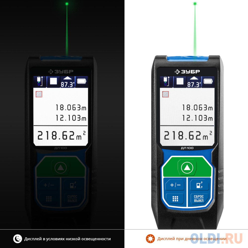 Лазерный дальномер Зубр ДЛ-100 в Москвe