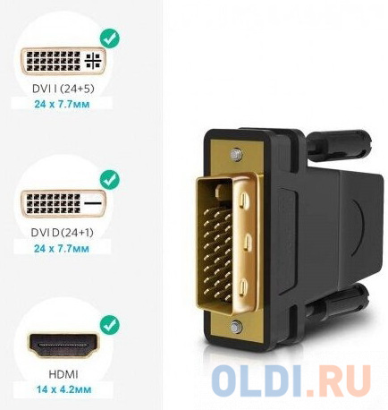 KS-is KS-470 Адаптер DVI-D M HDMI 15F v1.4 в Москвe