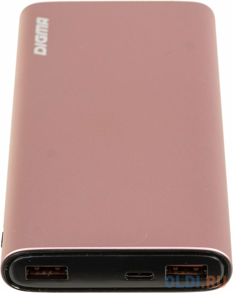Внешний аккумулятор Power Bank 20000 мАч Digma DGPF20F розовый DGPF20F22APN