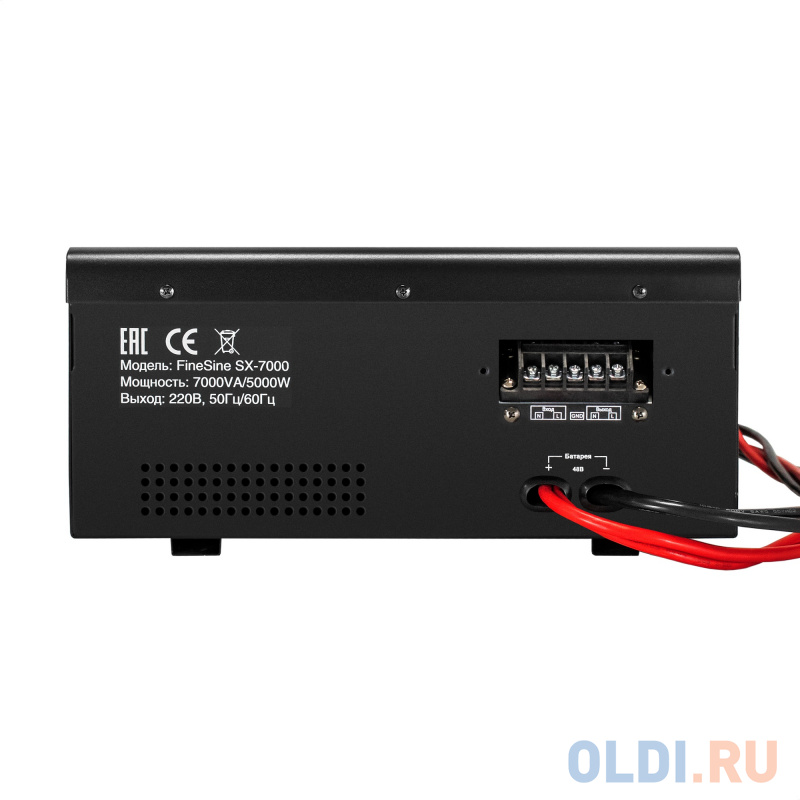 Комплект ИБП EX296005RUS + батарея 65Aч EX282980RUS 4шт (инвертор, синус, для котла, настенный) ExeGate FineSine SX-7000.LCD.AVR.2SH.T <7000VA/5000