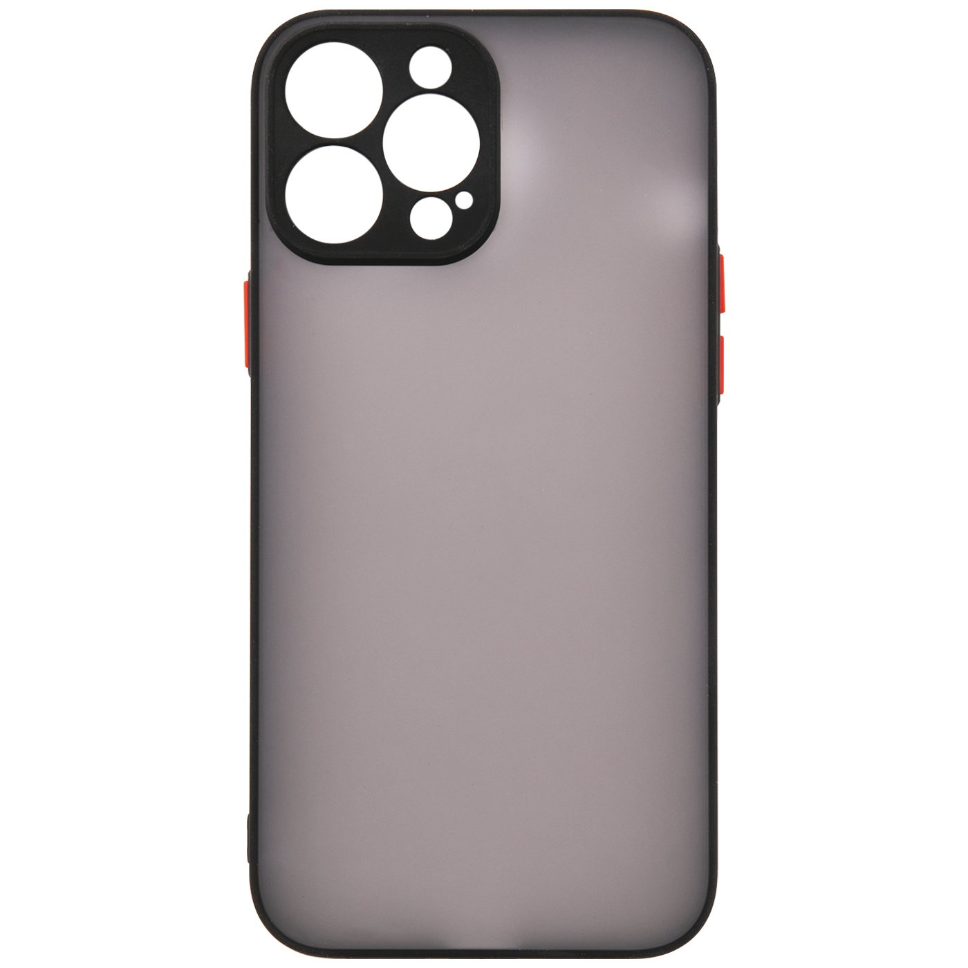 Чехол накладка UNBROKE matt&color case with camera protection для iPhone 13 Pro Max, черная в Москвe