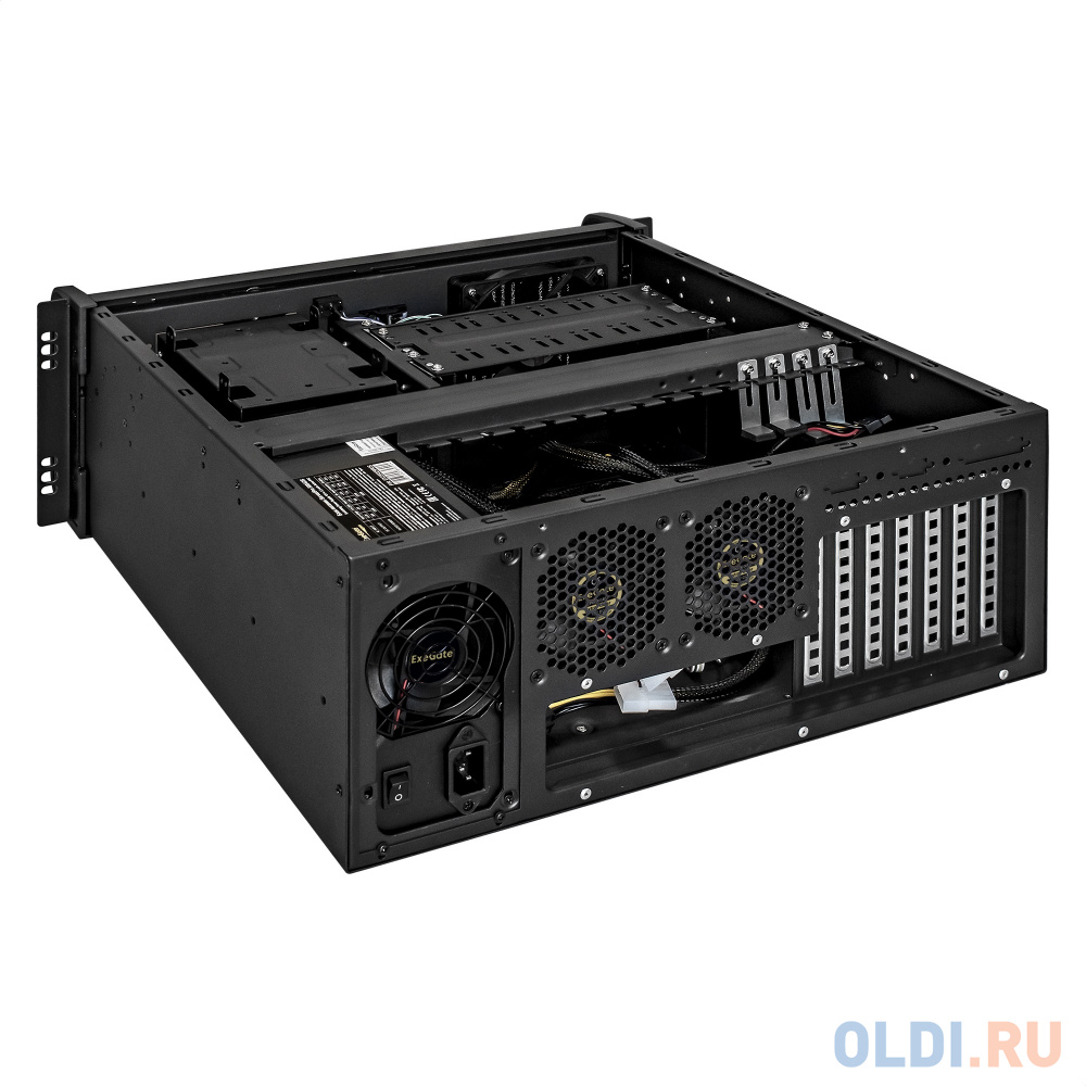 Серверный корпус ExeGate Pro 4U450-07/4U4017S <RM 19", высота 4U, глубина 450, БП 1100RADS, USB> в Москвe