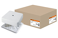 Коробка распаячная прямоугольная 10 см x 10 см, глубина 2.9 см, наружный монтаж, IP40, вводов:0, белый, с крышкой, с клем. колодкой, TDM - TDM SQ1401-0208 (00000172043)