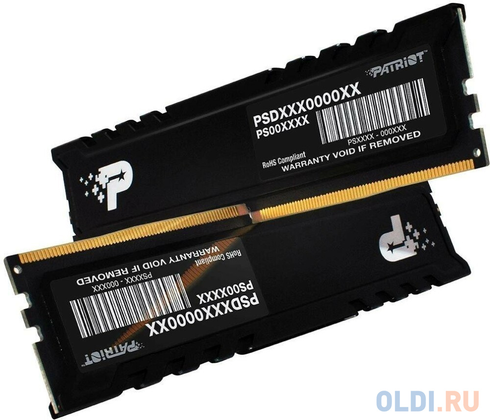 Память DDR5 2x32GB 4800MHz Patriot PSP564G4800KH1 Signature Premium RTL PC5-38400 CL40 DIMM 288-pin 1.1В kit single rank с радиатором Ret в Москвe