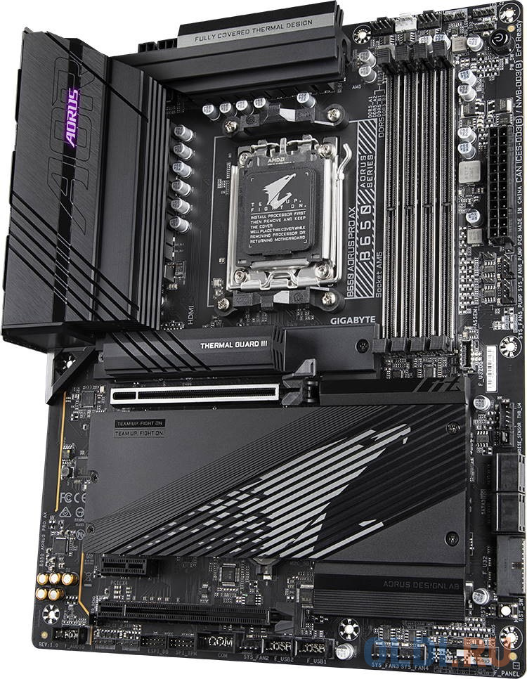 B650 AORUS PRO AX, Socket AM5, AMD B650, 4xDDR5-5200, HDMI, 2xPCI-Ex16, 1xPCI-Ex1, 4xSATA3(RAID 0/1/10), 3xM.2, 8 Ch Audio, 2.5GLan, WiFi, (4+4)xUSB2.