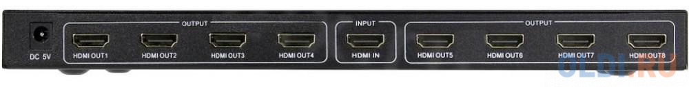 Разветвитель HDMI TELECOM TTS7010 круглый черный