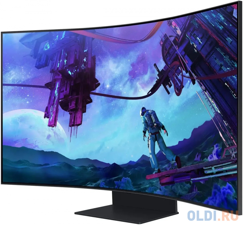 Монитор Samsung 55" S55CG97WNI черный VA LED 1ms 16:9 HDMI M/M полуматовая HAS Piv 600cd 178гр/178гр 240Hz DP WQ USB 41.5кг