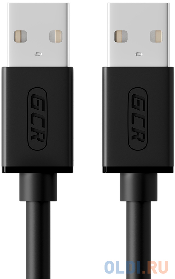 Greenconnect Кабель 0.3m USB 2.0, AM/AM, черный, 28/28 AWG, экран, армированный, морозостойкий