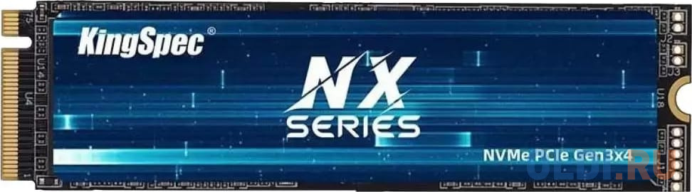 Твердотельный накопитель/ Kingspec SSD NX-128 2280, 128GB, M.2(22x80mm), NVMe, PCIe 3.0 x4, 3D TLC, R/W 2200/800MB/s, IOPs 380 000/320 000, TBW 125, D