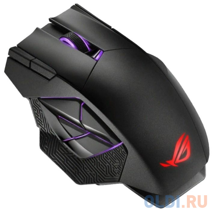 Игровая беспроводная мышь ASUS ROG Spatha X (RF 2.4GHz, USB, 12 кнопок, 19000 dpi, RGB подсветка, 90MP0220-BMUA00)