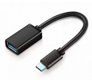 Переходник (адаптер) USB 3.1 Type-C(m)-USB 3.0(Af), OTG, 3A 7 см, черный KS-IS KS-725 (KS-725)