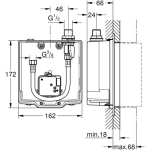 Механизм Grohe Euroeco Cosmopolitan (36337001)