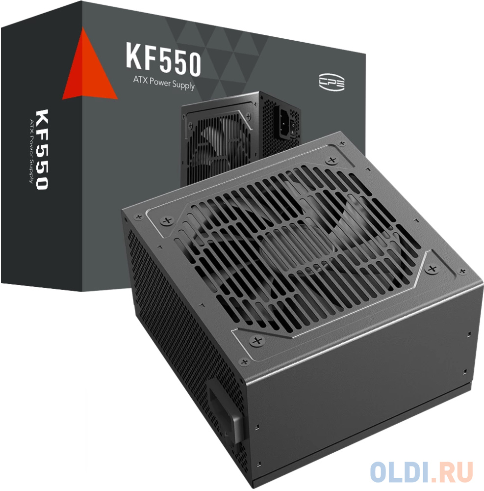 Блок питания ПК/ PCCOOLER, 550W 80+ White (ATX, ATX 2.4, Non-modular, 1x24(20+4)pin 550mm, 1xCPU*2 8(4+4)pin 610+150mm, 1xPCIe*2 8(6+2)pin 510+150mm, в Москвe