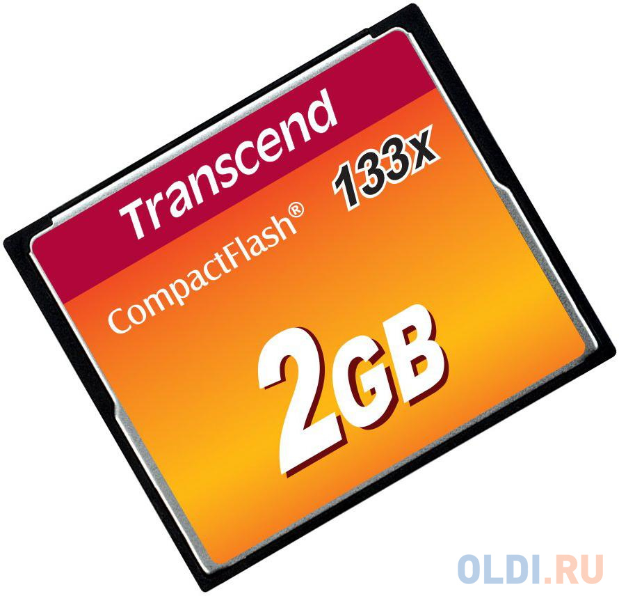 Карта памяти Compact Flash Card 2GB Transcend 133x TS2GCF133 в Москвe