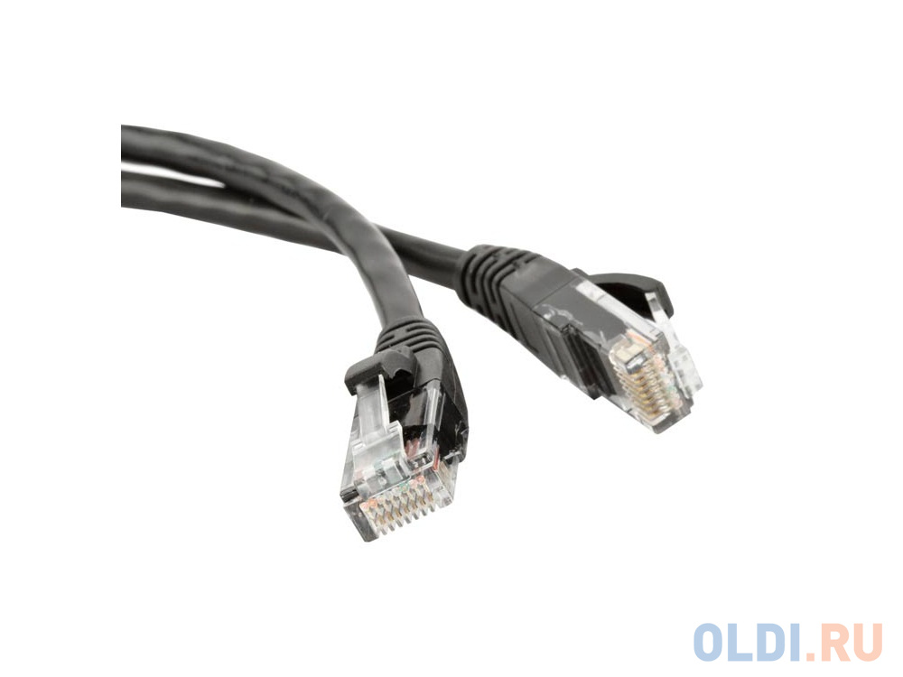 Патч-корд UTP 5E категории 1.5м Hyperline PC-LPM-UTP-RJ45-RJ45-C5e-1.5M-LSZH-BK черный