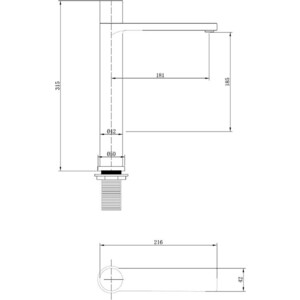 Смеситель для раковины Abber Rund черный матовый (AF8711B) в Москвe