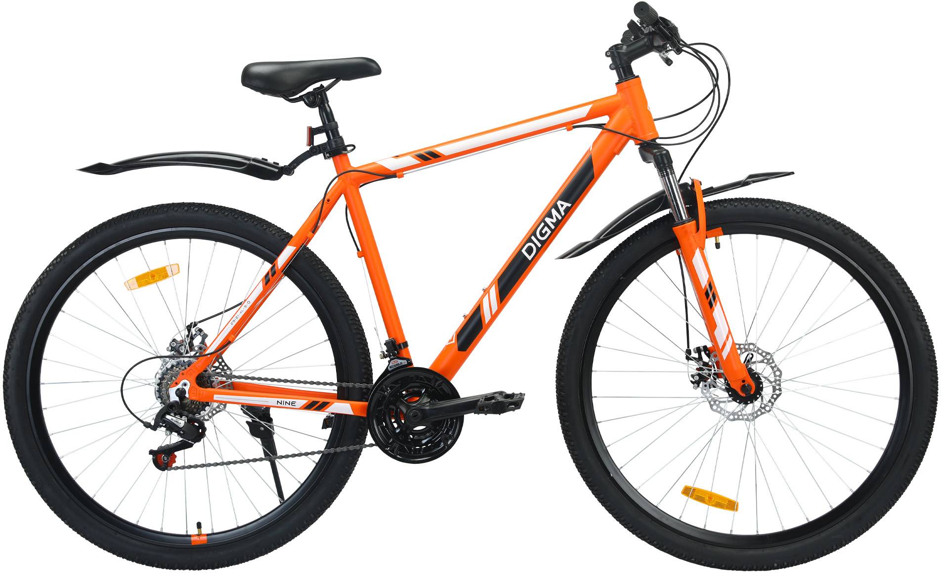 Велосипед горный Digma Nine оранжевый (nine-29/21-al-s-o)