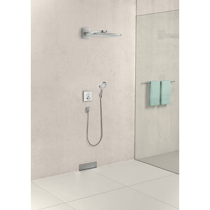 Шланговое подключение Hansgrohe FixFit Wall Square белый матовый (26455700)