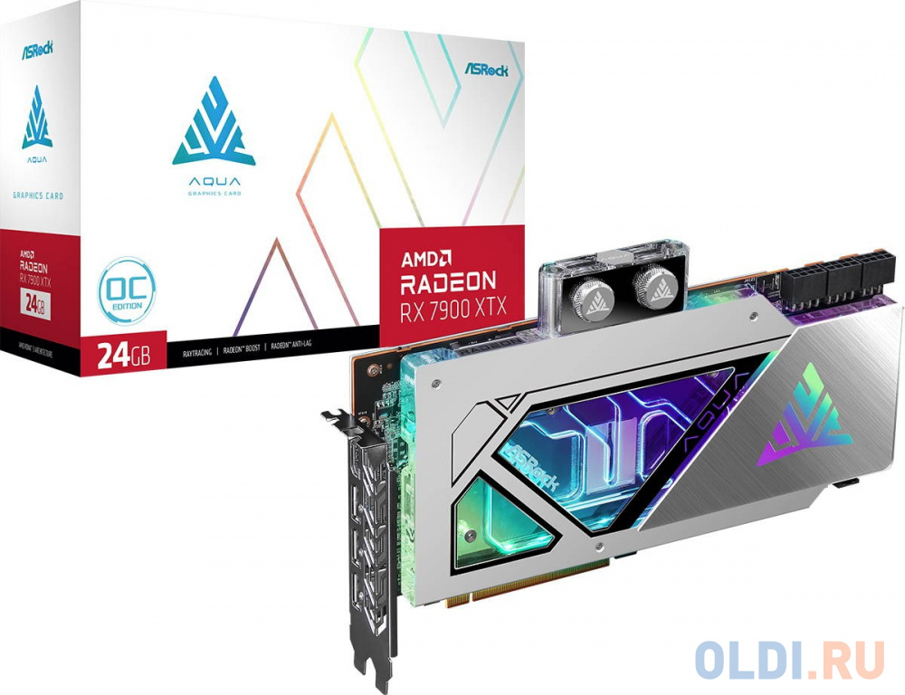 Видеокарта ASRock Radeon RX 7900 XTX AQUA 24GB OC 24576Mb