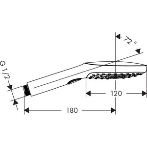 Ручной душ Hansgrohe Raindance Select 120 3 режима (26520000)