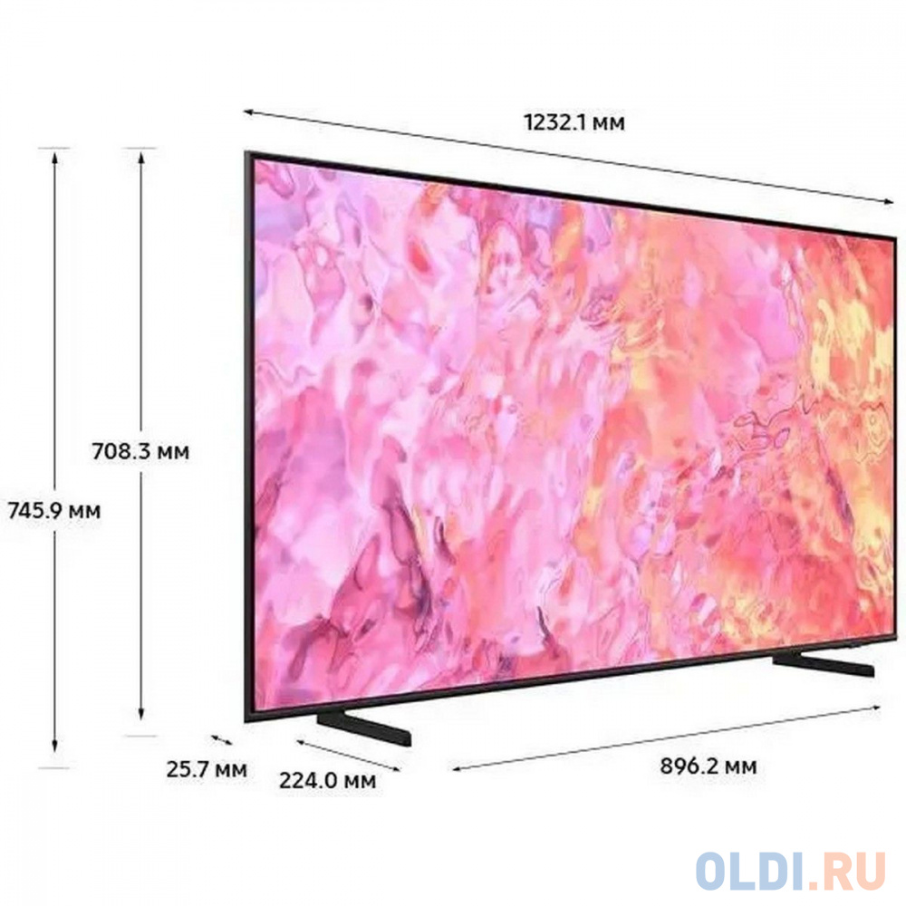 Samsung 55''/UHD/QLED/Tizen/HDR10+/BT/50Hz/black в Москвe