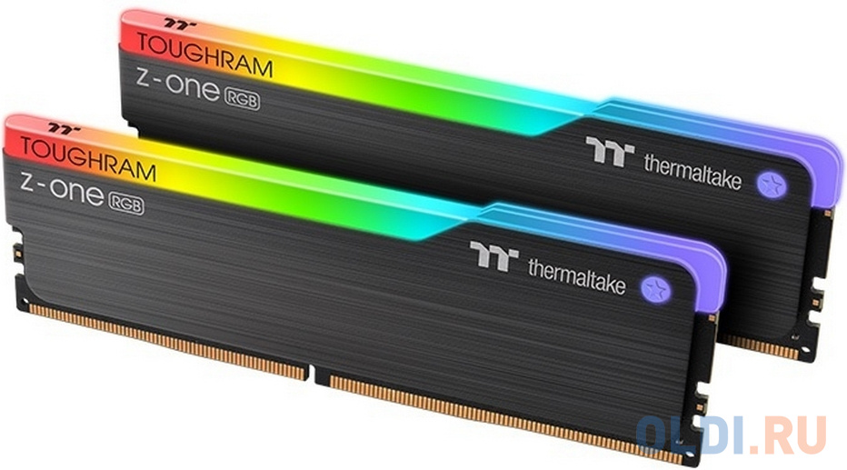 16GB Thermaltake DDR4 4000 DIMM TOUGHRAM Z-ONE RGB Black Gaming Memory R019D408GX2-4000C19A Non-ECC, CL19, 1.35V, Heat Shield, XMP 2.0, Kit (2x8GB), R