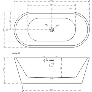 Акриловая ванна Abber 150х80 на каркасе (AB9203-1.5) в Москвe