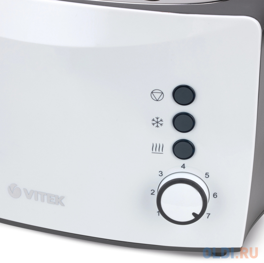 Тостер Vitek VT-7166,  черный/белый