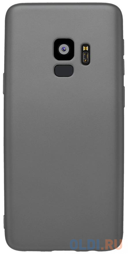 Чехол Deppa Case Silk для Samsung Galaxy S9, темно-серый металлик