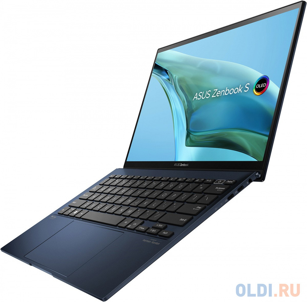 Ноутбук Asus Zenbook S 13 UM5302TA-LV620 AMD Ryzen 7 6800U/16GB/SSD512GB/13.3&quot;/OLED/2.8K (2880x1800)/NoOS/Ponder Blue (90NB0WA3-M00WE0)