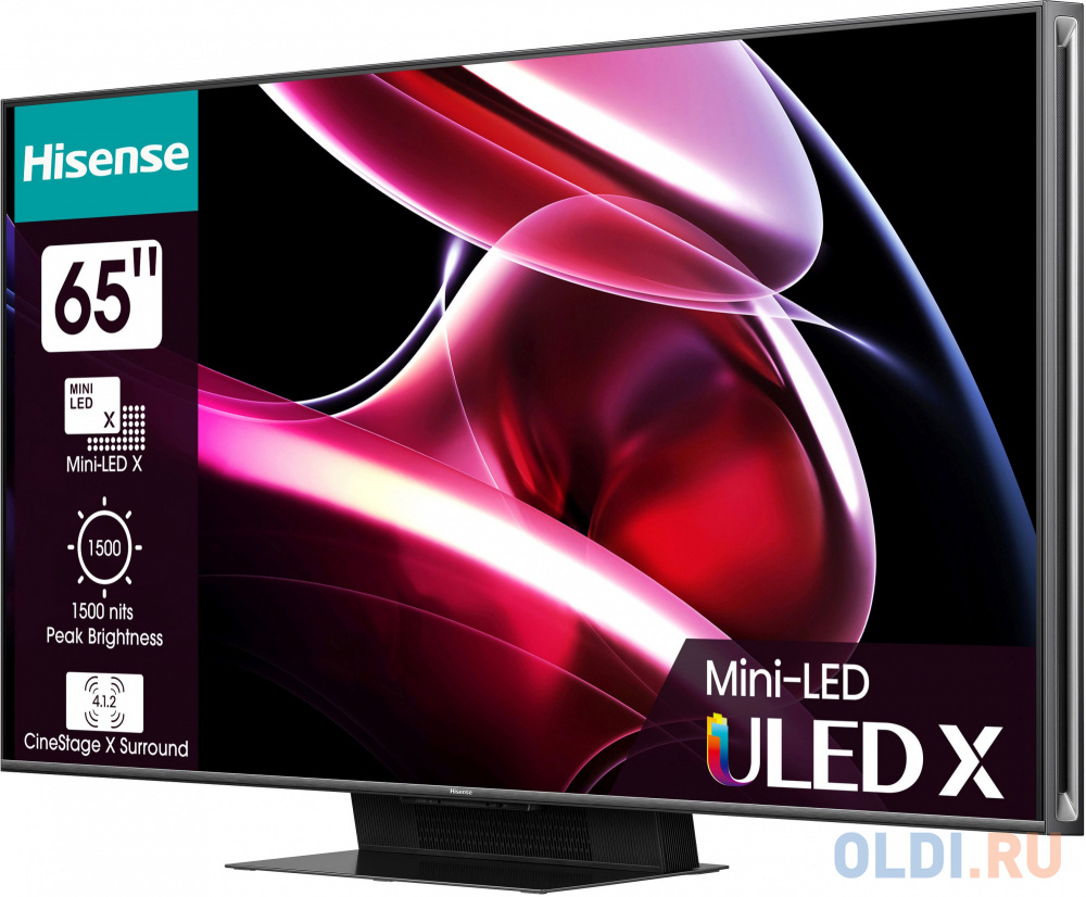 Телевизор LED Hisense 65" 65UXKQ темно-серый 4K Ultra HD 120Hz DVB-T DVB-T2 DVB-C DVB-S DVB-S2 USB WiFi Smart TV в Москвe