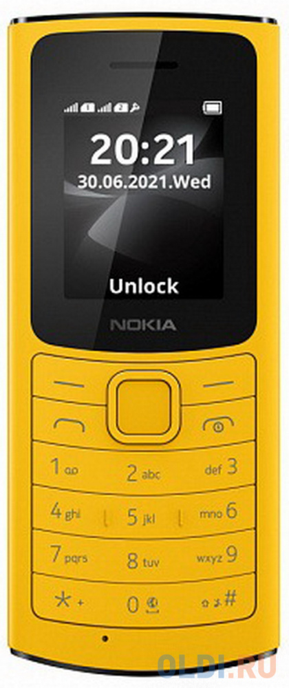 Мобильный телефон NOKIA 110 желтый